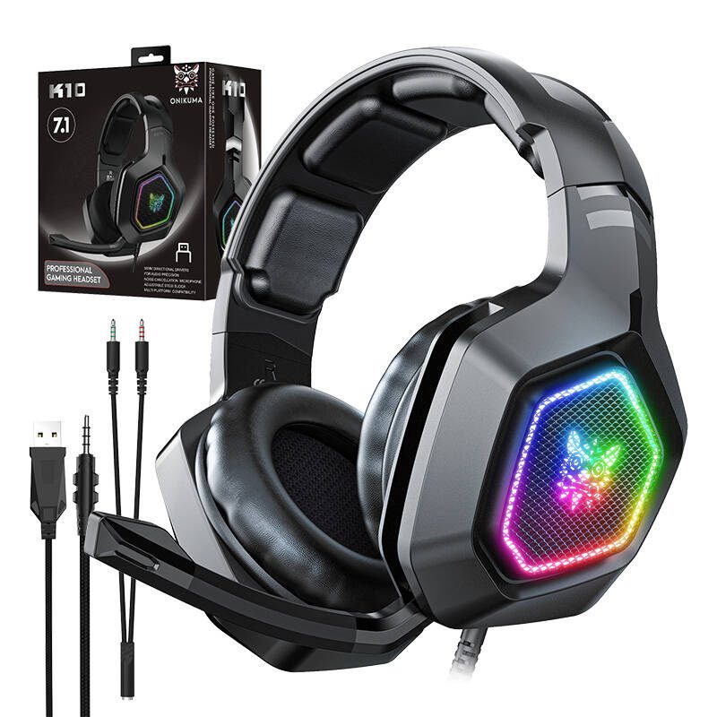 Gaming headphones ONIKUMA K10 (black) - Image 4