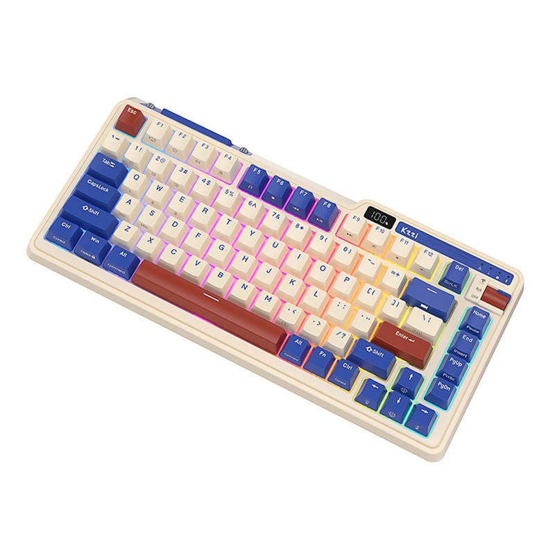 Royal Kludge KZZI K75 pro RGB wireless mechanical keyboard, Moment Switch (retro blue) (QWERTY) - Image 6