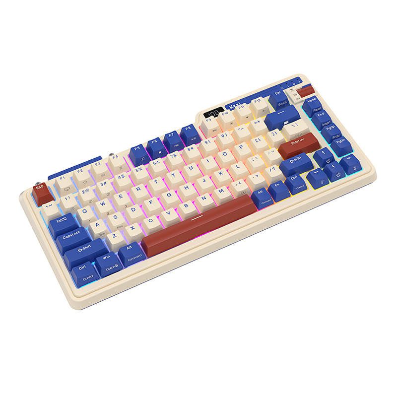 Royal Kludge KZZI K75 pro RGB wireless mechanical keyboard, Moment Switch (retro blue) (QWERTY) - Image 2
