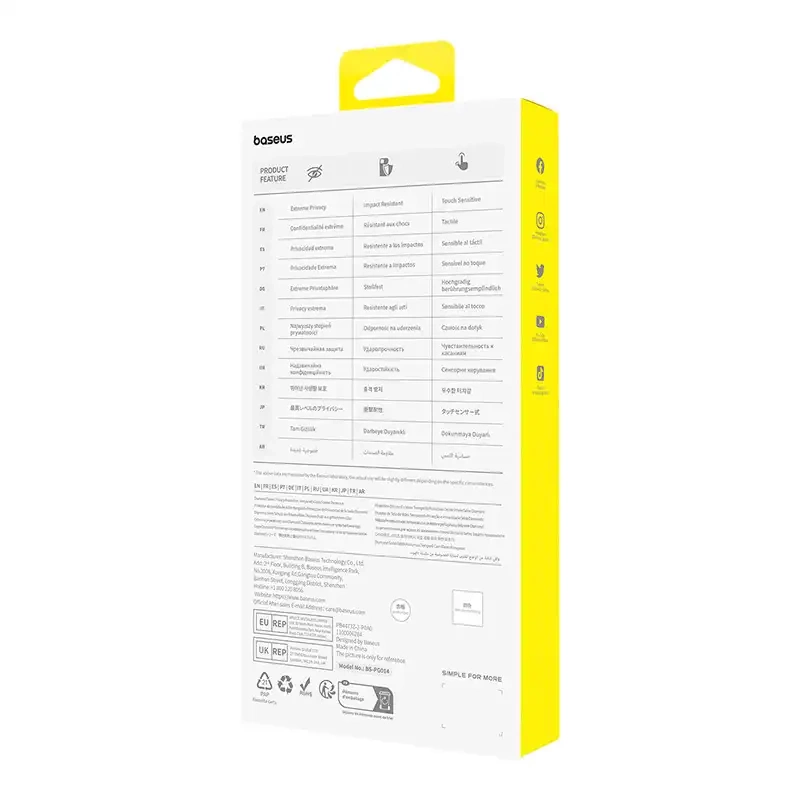 Privacy Protection Tempered Glass Baseus Diamond iPhone 15 Pro - Image 5