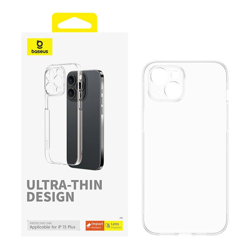Phone Case for iPhone 15 Plus Baseus OS-Lucent Series (Clear) - Image 3
