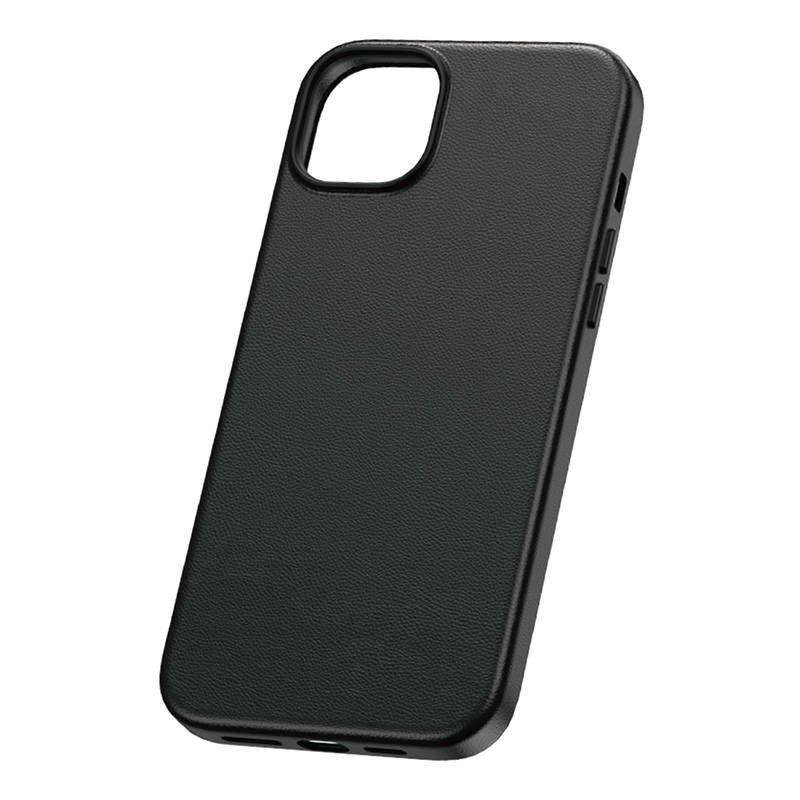 Phone Case for iPhone 15 Plus Baseus Fauxther Series (Black) - Image 2