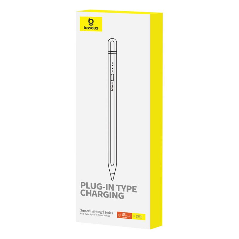 Active stylus Baseus Smooth Writing Series with plug-in charging, lightning (White) - Image 3