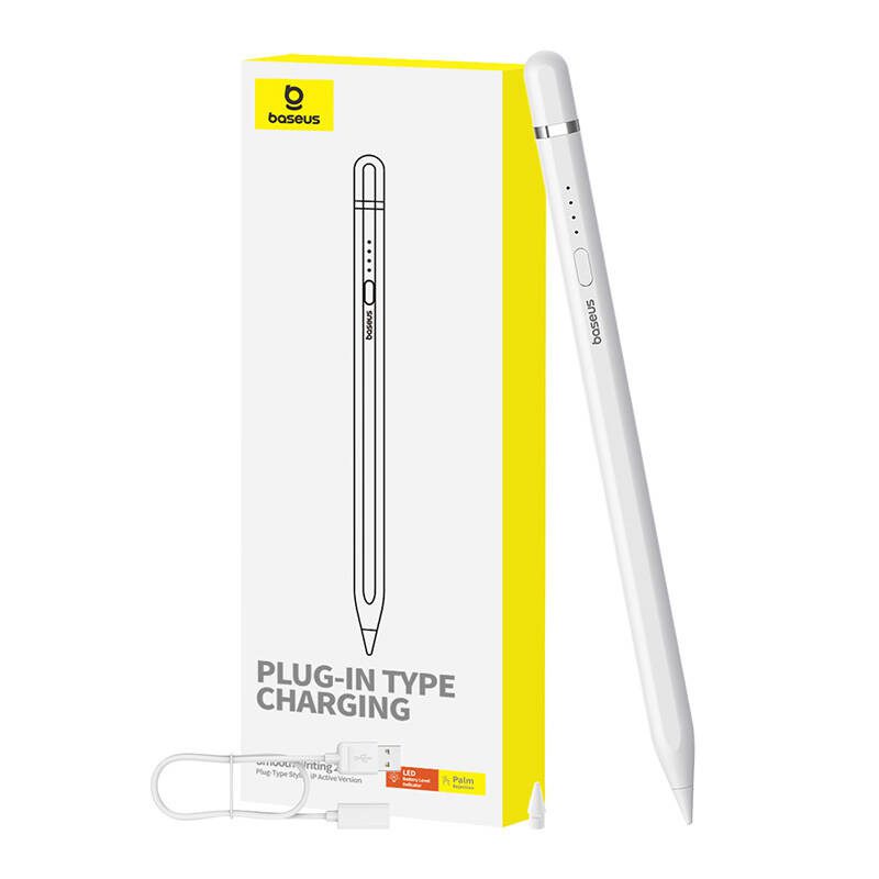 Active stylus Baseus Smooth Writing Series with plug-in charging, lightning (White) - Image 5