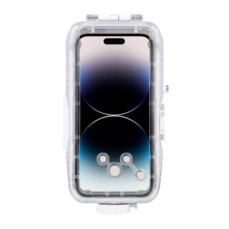 Puluz plastic waterproof case for iPhone 15 Plus/15 Pro Max/14 Plus/14 Pro Max/13 Pro Max/12 Pro Max/11 Pro Max (white) - Image 2