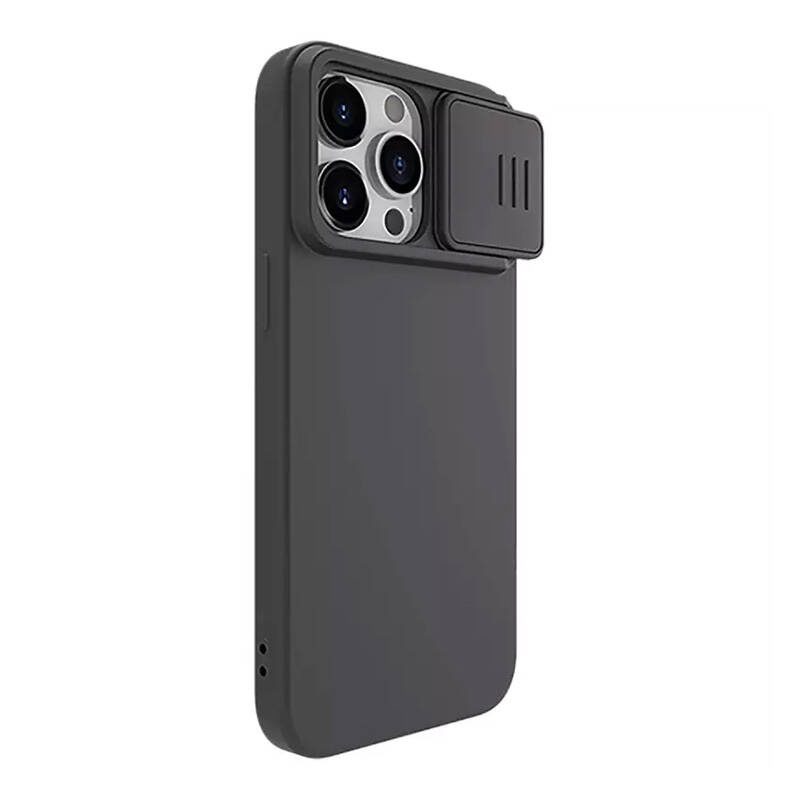 Nillkin CamShield Silky Silicone case for iPhone 15 Pro (classic black)) - Image 2