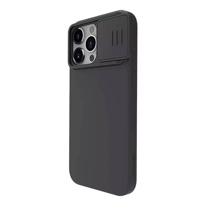 Nillkin CamShield Silky Silicone case for iPhone 15 Pro (classic black)) - Image 3