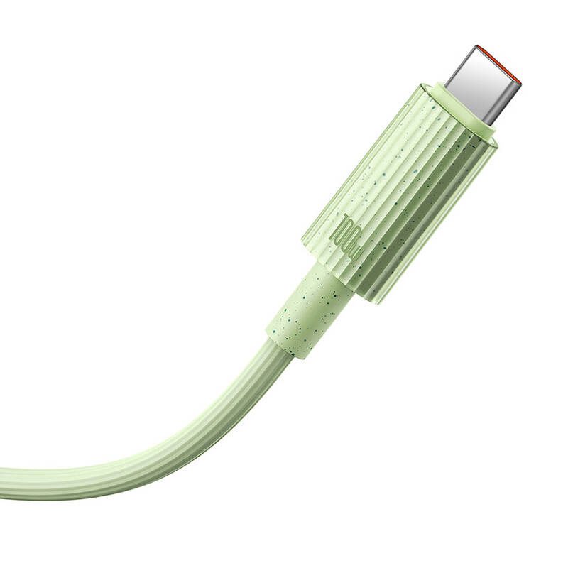 Fast Charging cable Baseus USB-C to USB-C Habitat Series 2m 100W (green) - Image 5