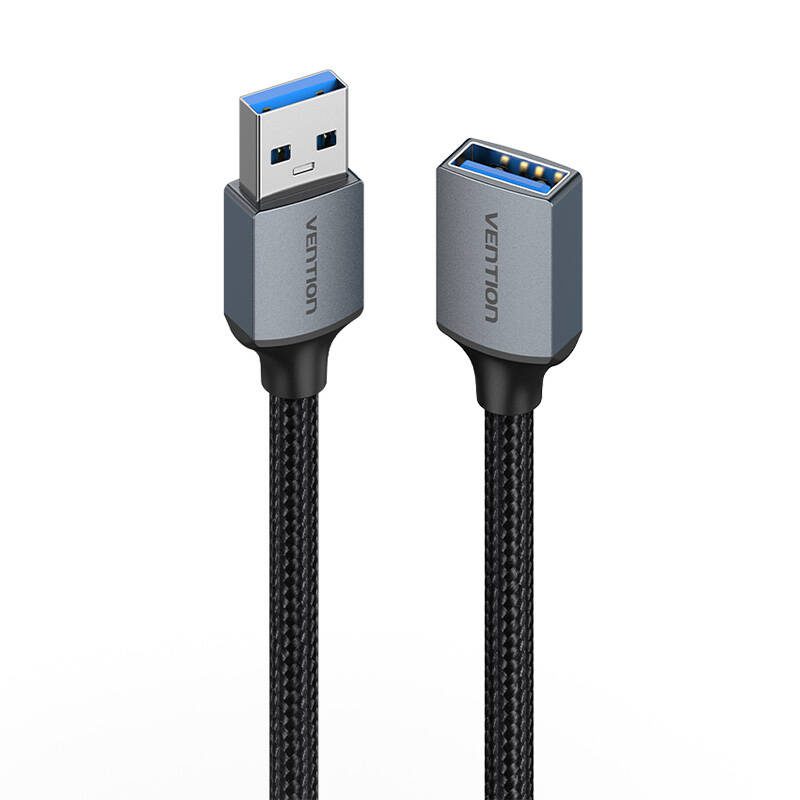 Cable USB-A 3.0 A Male to Female Vention CBLHI 3m black - Image 2