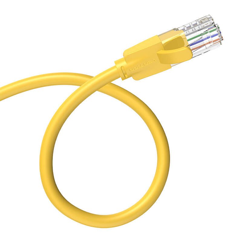 Network Cable UTP CAT6 Vention IBEYF RJ45 Ethernet 1000Mbps 1m Yellow - Image 4