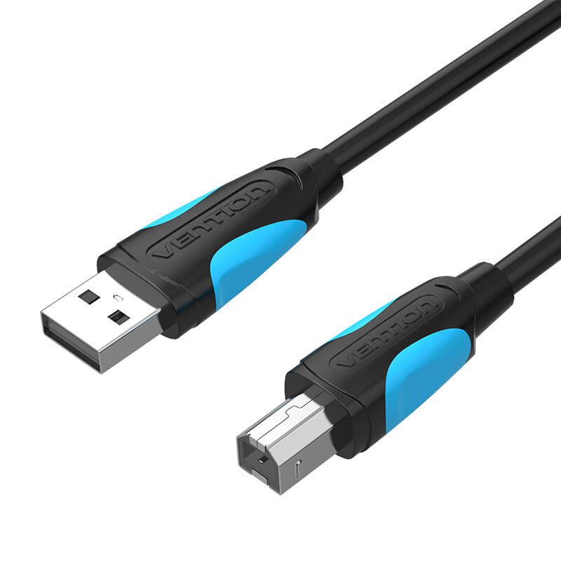 USB 2.0 A to USB-B printer cable Vention VAS-A16-B100 1m Black - Image 2
