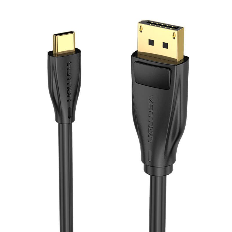 USB-C to DisplayPort 1.4 Cable Vention CGYBG, 1,5m, 8K 60Hz/4K 120Hz (black) - Image 2