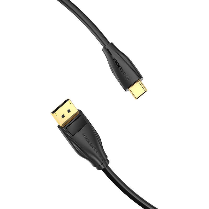 USB-C to DisplayPort 1.4 Cable Vention CGYBG, 1,5m, 8K 60Hz/4K 120Hz (black) - Image 3