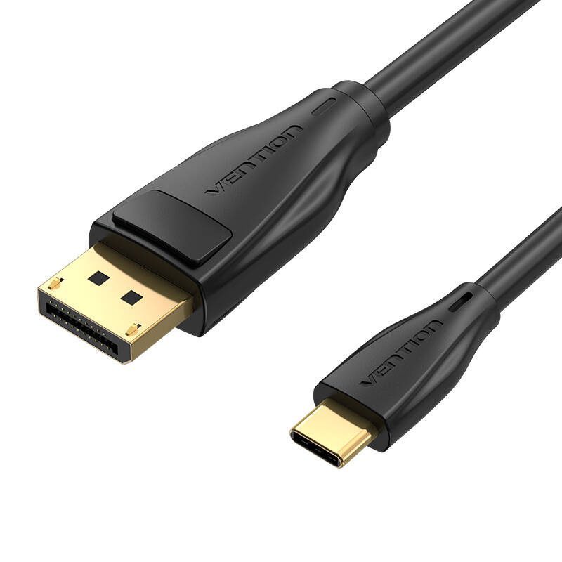 USB-C to DisplayPort 1.4 Cable Vention CGYBG, 1,5m, 8K 60Hz/4K 120Hz (black) - Image 4