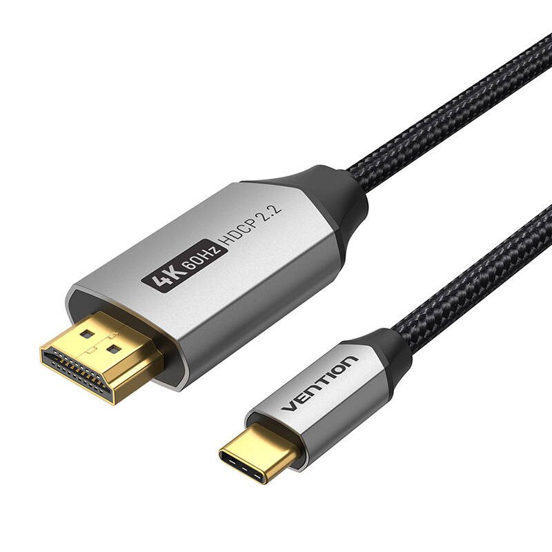 USB-C do HDMI 2.0 cable Vention CRBBH 2m, 4K 60Hz (black) - Image 3