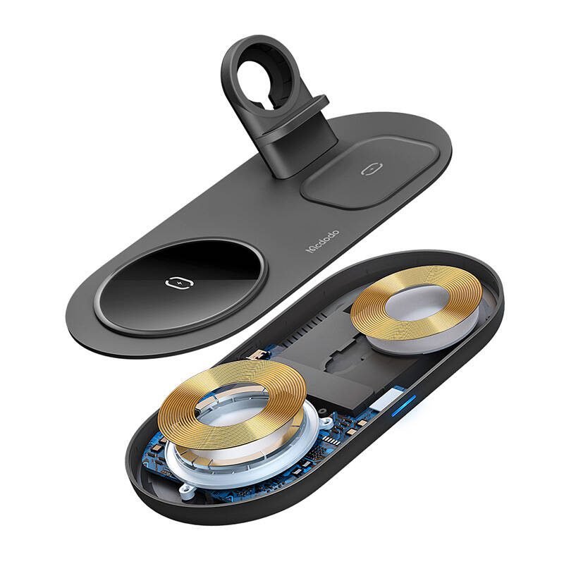 Wireless Charger Mcdodo CH-7061 3 in 1 15W (mobile/TWS/Apple watch) (black) - Image 5