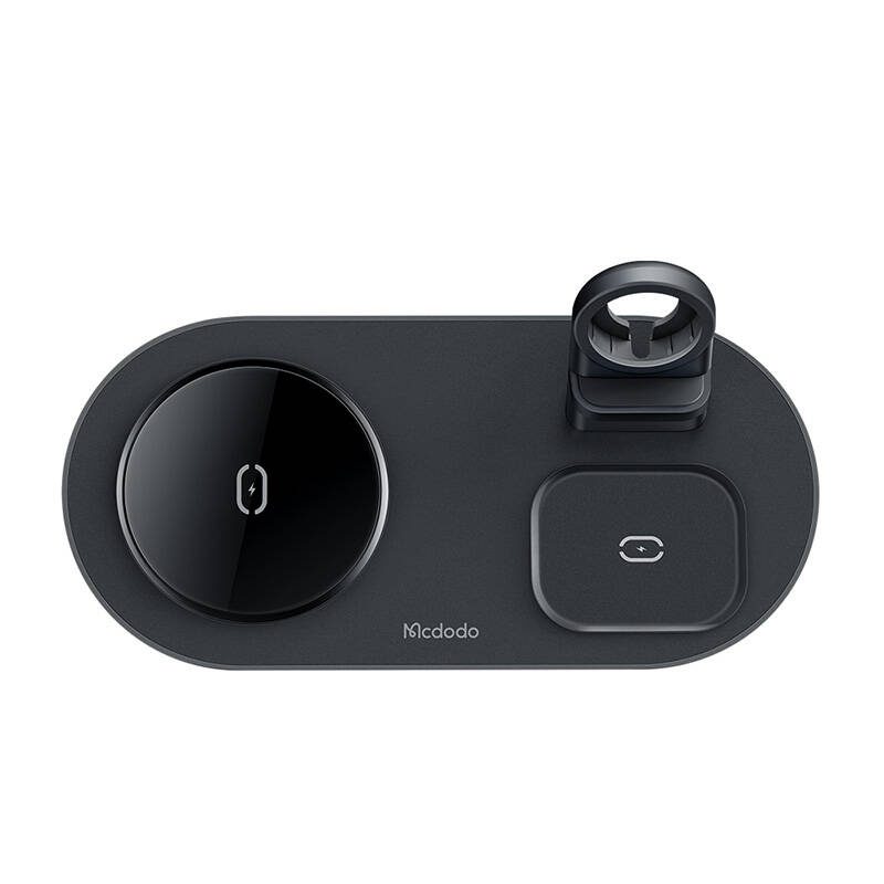 Wireless Charger Mcdodo CH-7061 3 in 1 15W (mobile/TWS/Apple watch) (black) - Image 2