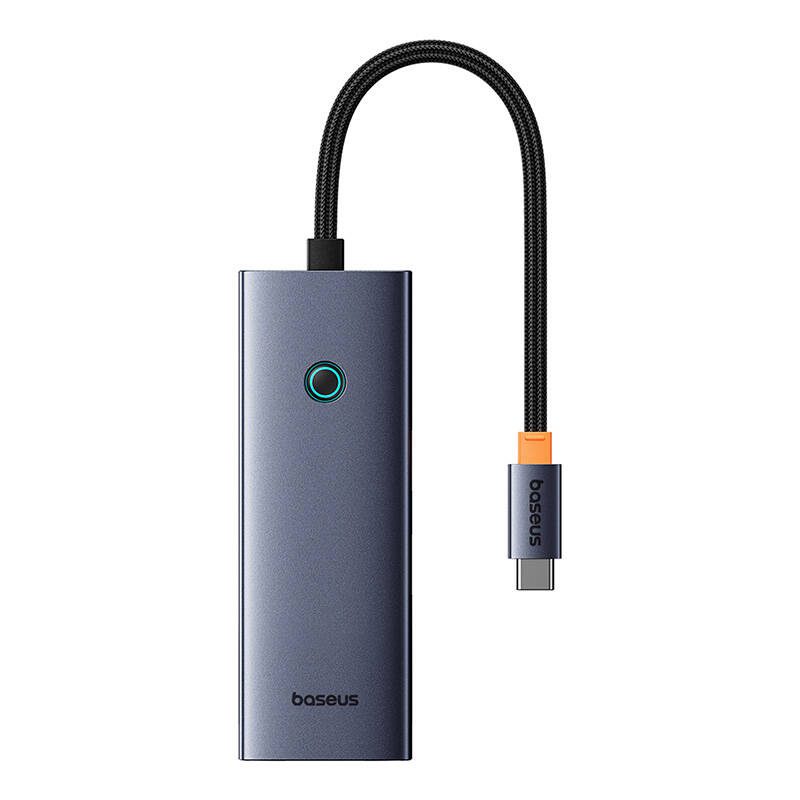 Hub 5in1 Baseus UltraJoy 5-Port (4xUSB 3.0, PD) grey - Image 2