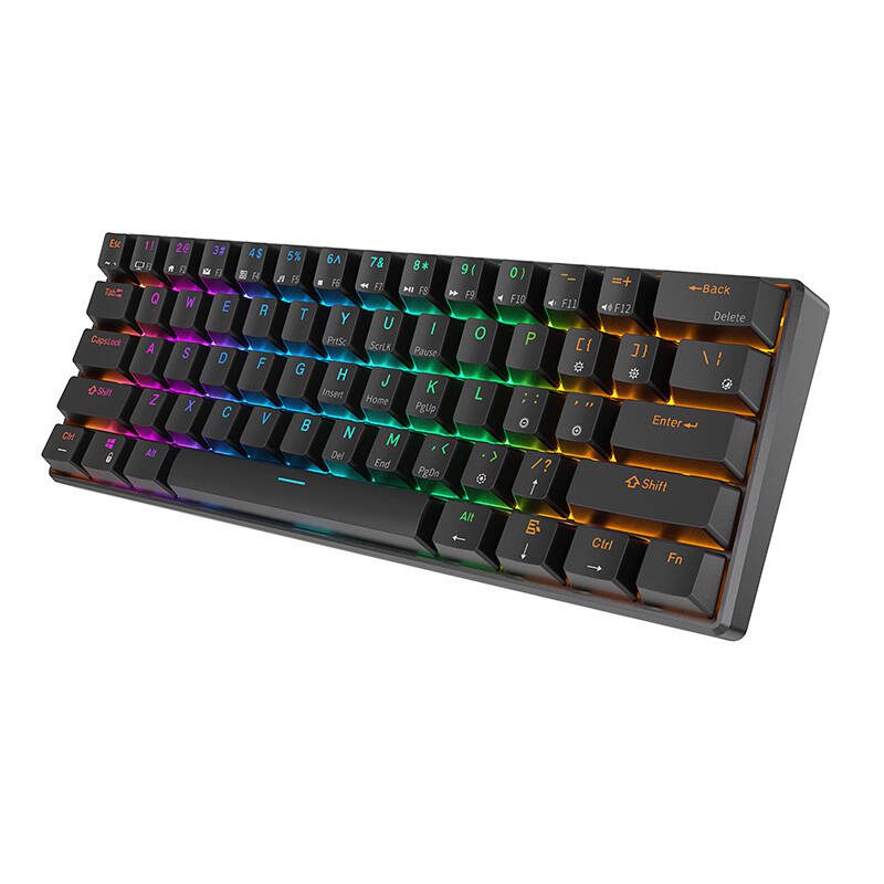 Royal Kludge RK61 RGB mechanical keyboard, red switch (black) (QWERTY) - Image 2