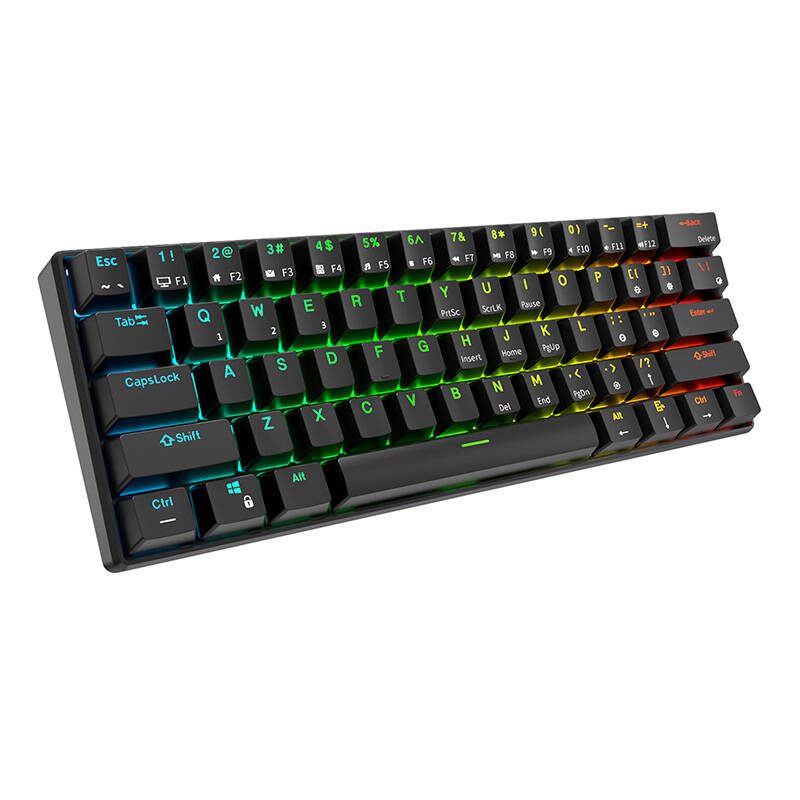 Royal Kludge RK61 RGB mechanical keyboard, red switch (black) (QWERTY) - Image 3