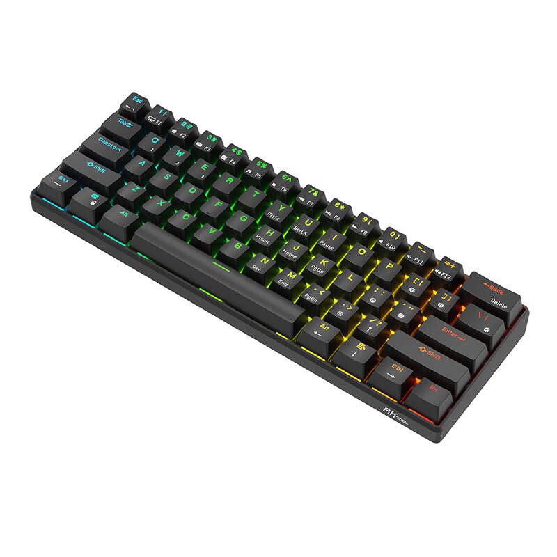 Royal Kludge RK61 RGB mechanical keyboard, red switch (black) (QWERTY) - Image 4