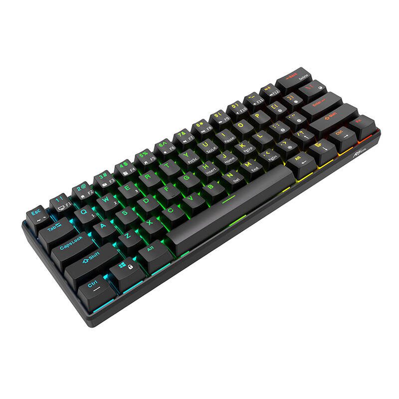 Royal Kludge RK61 RGB mechanical keyboard, red switch (black) (QWERTY) - Image 6