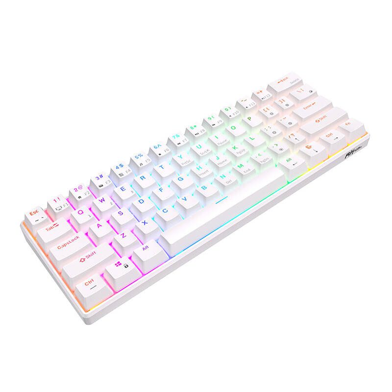 Royal Kludge RK61 RGB mechanical keyboard, brown switch (white) (QWERTY) - Image 4