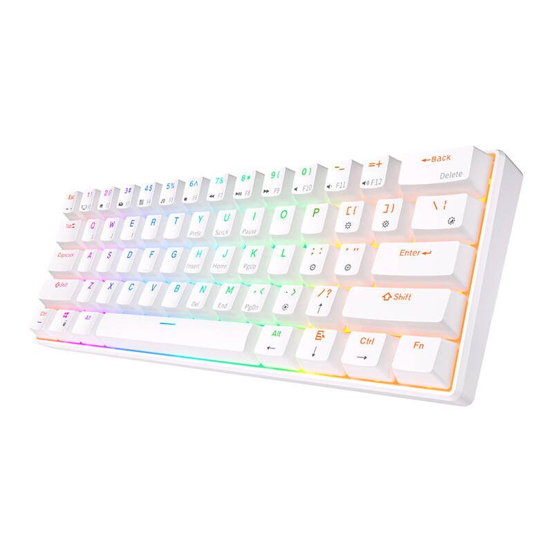 Royal Kludge RK61 RGB mechanical keyboard, brown switch (white) (QWERTY) - Image 3