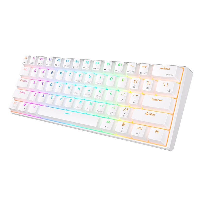 Royal Kludge RK61 RGB mechanical keyboard, brown switch (white) (QWERTY) - Image 5