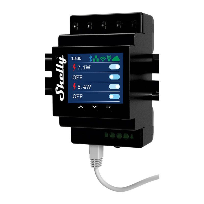 Shelly Pro 4PM DIN Rail 4-channel Relay, WiFi (Power measurement) - Image 2