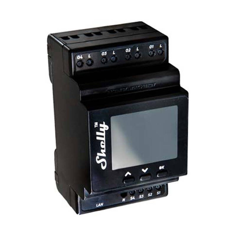 Shelly Pro 4PM DIN Rail 4-channel Relay, WiFi (Power measurement) - Image 3
