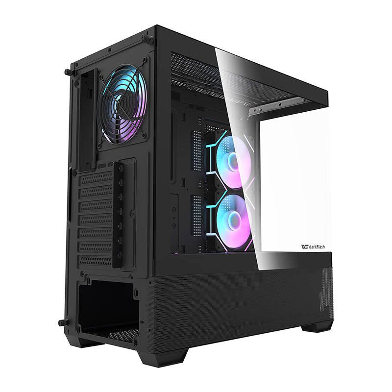 Darkflash DS900 AIR computer case (black) + 6 ARGB fans - Image 6