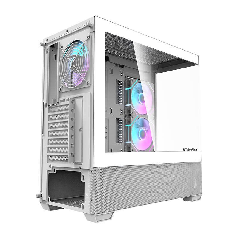 Darkflash DS900 AIR computer case (white) + 6 ARGB fans - Image 6