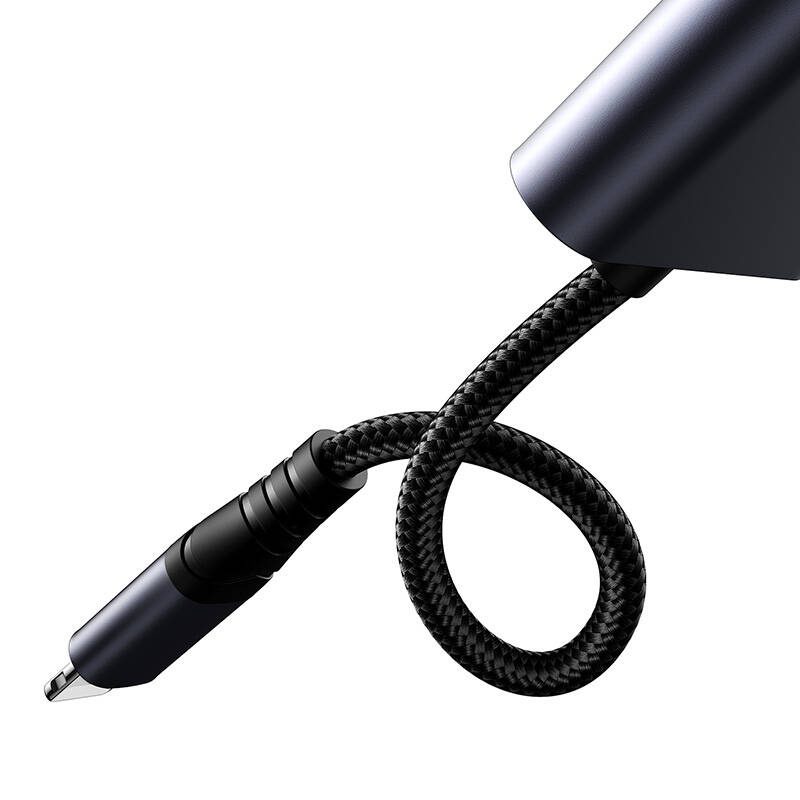 2-in-1 Audio adapter Joyroom SY-L01 Lightning to 3.5mm + Lightning (black) - Image 5