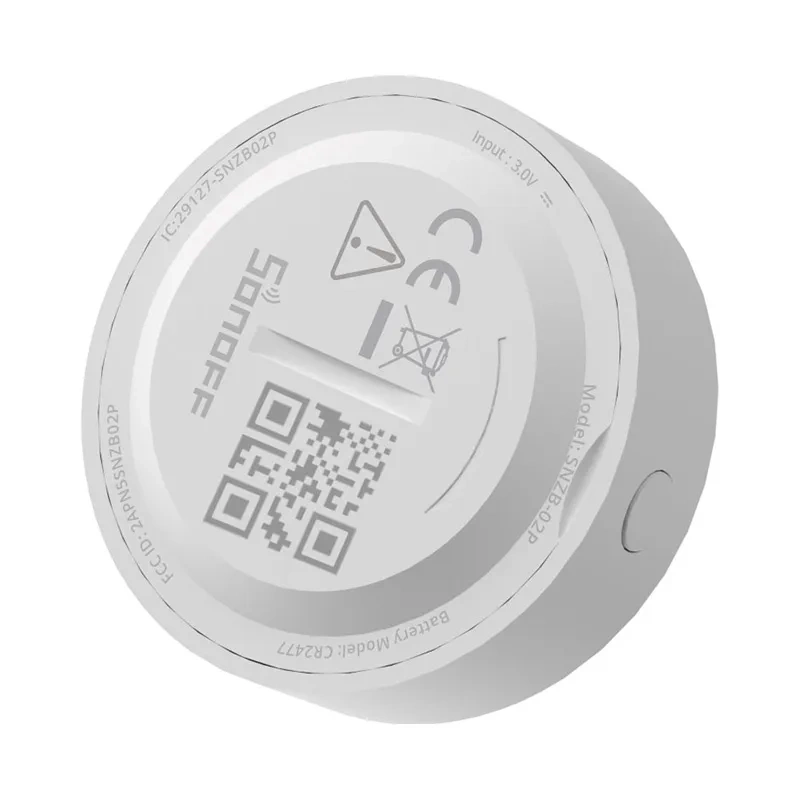 ZigBee Sonoff SNZB-02P smart temperature and humidity sensor (round) - Image 4