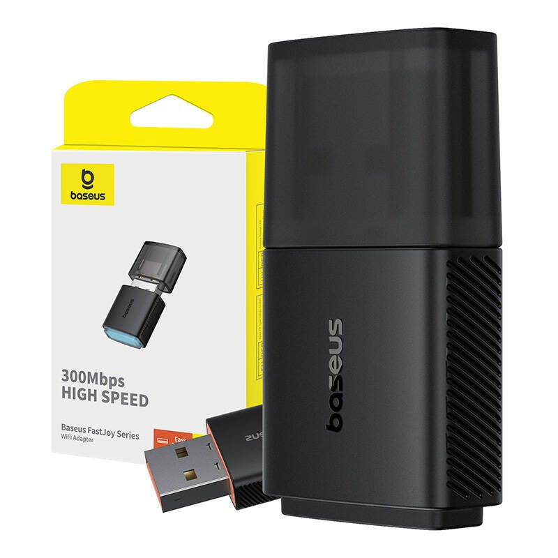 Adapter WiFi Baseus FastJoy 300Mbps (black) - Image 6