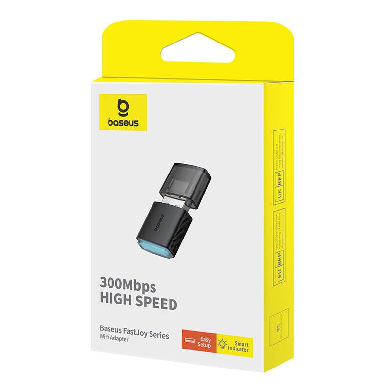 Adapter WiFi Baseus FastJoy 300Mbps (black) - Image 4