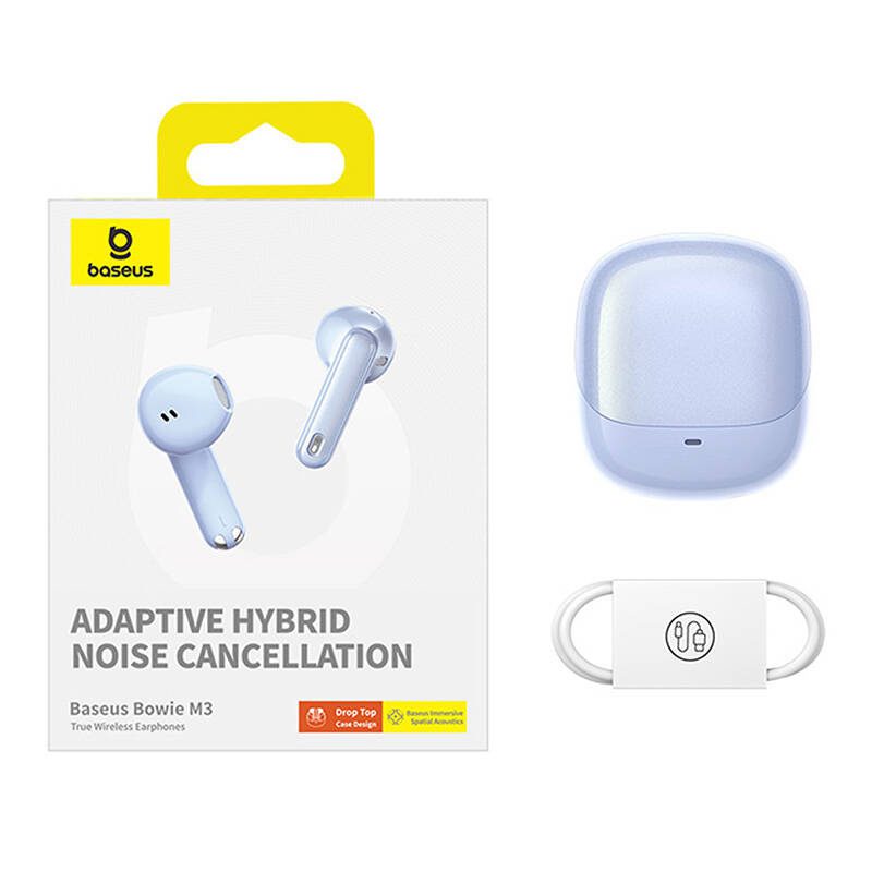 Earphones TWS Baseus Bowie M3 (blue) - Image 3