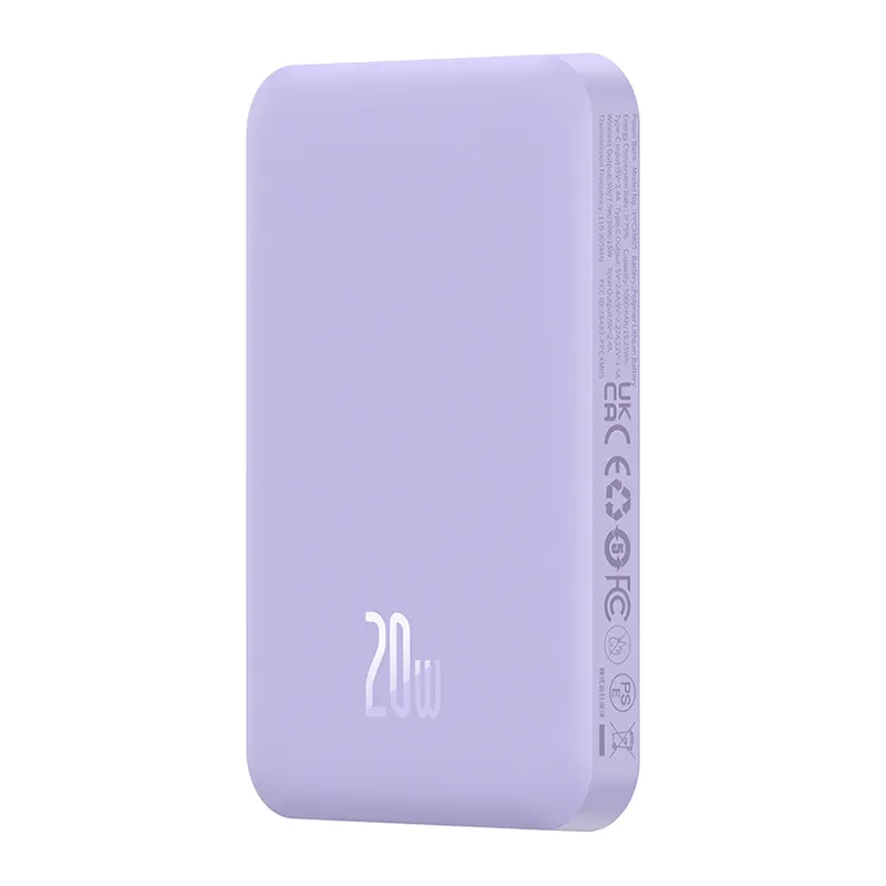Magnetic Mini Powerbank Baseus 5000mAh 20W (purple) - Image 4