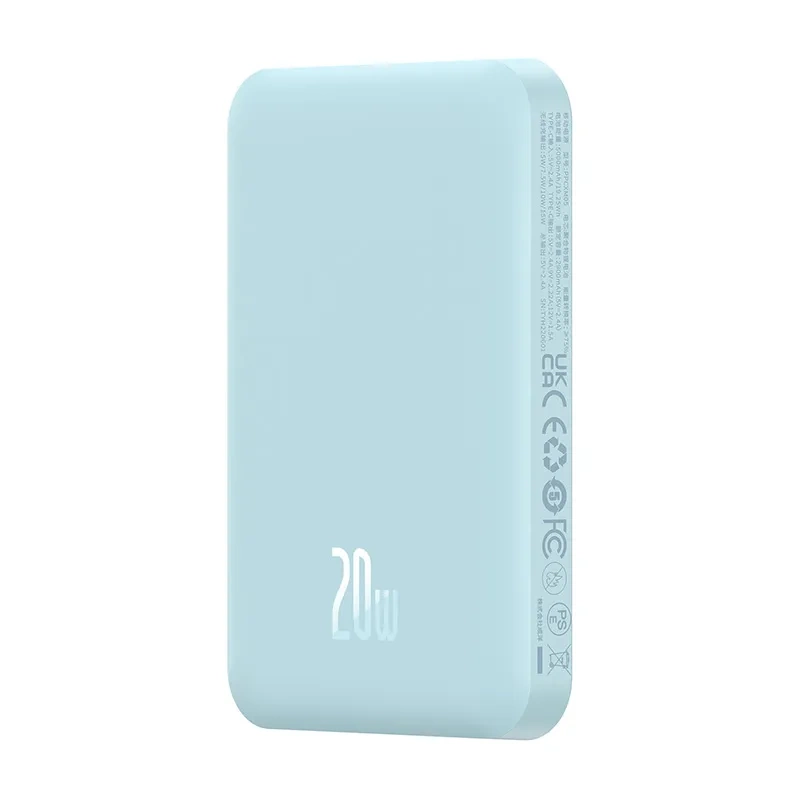 Magnetic Mini Powerbank Baseus 5000mAh, USB-C 20W (blue) - Image 3