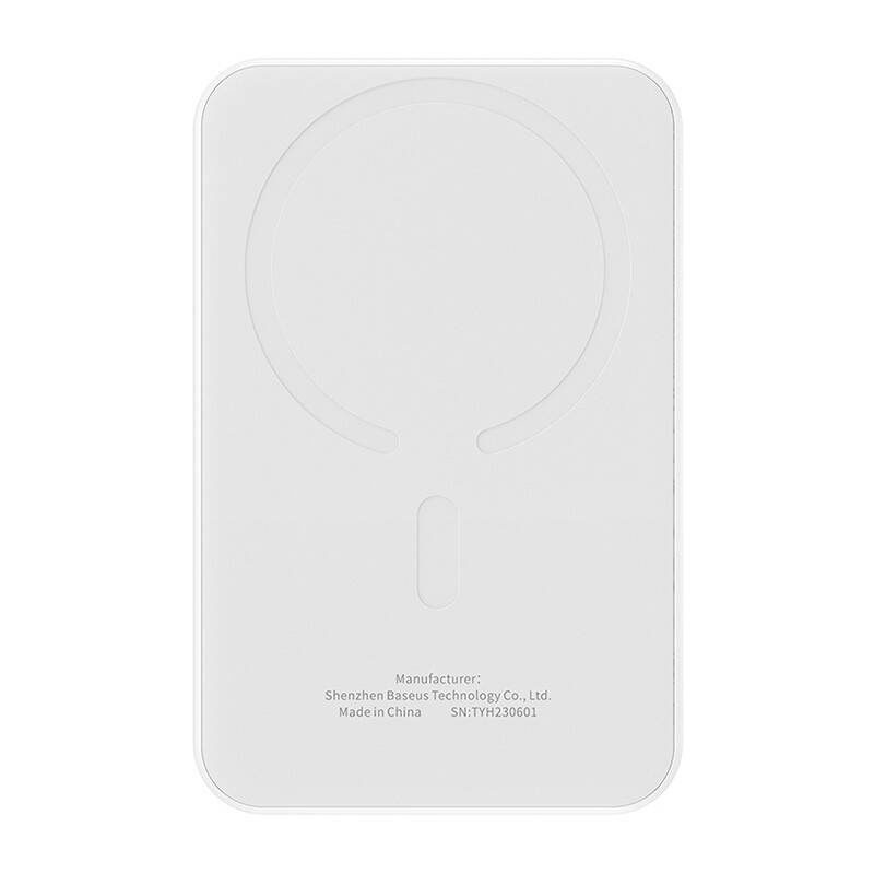 Magnetic Mini Powerbank Baseus 5000mAh, USB-C 20W (white) - Image 2