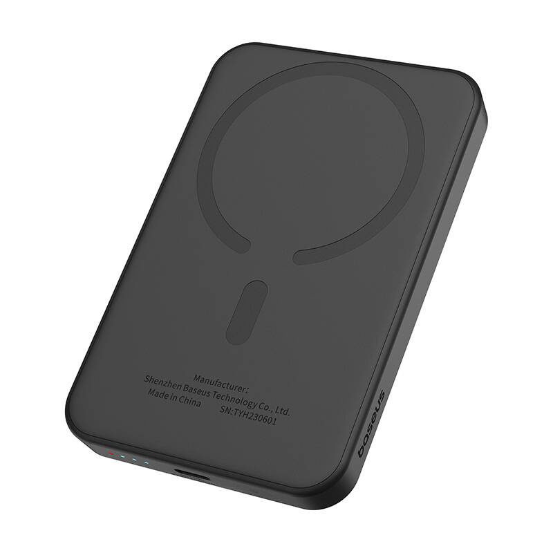 Magnetic Mini Powerbank Baseus 5000mAh, USB-C 20W (black) - Image 5