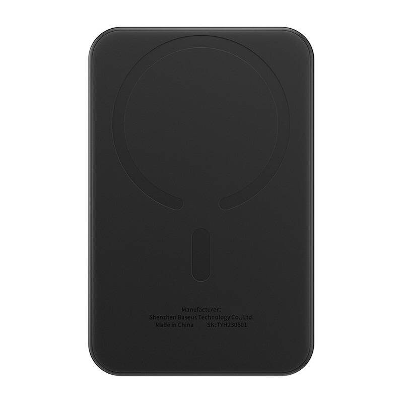 Magnetic Mini Powerbank Baseus 5000mAh, USB-C 20W (black) - Image 2