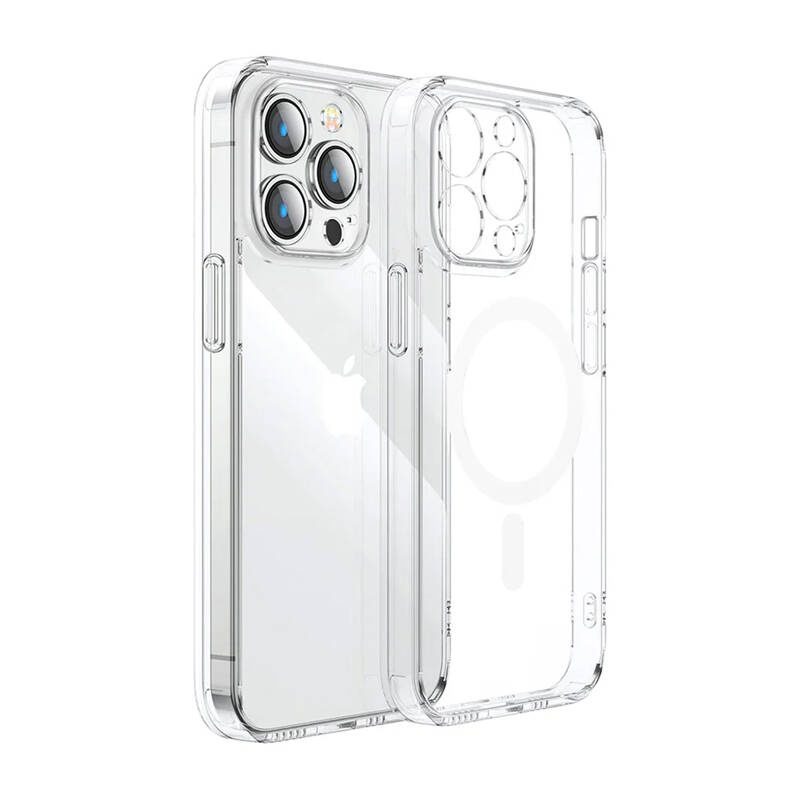 Joyroom magnetic protective case for iPhone 15 Pro Max (transparent)