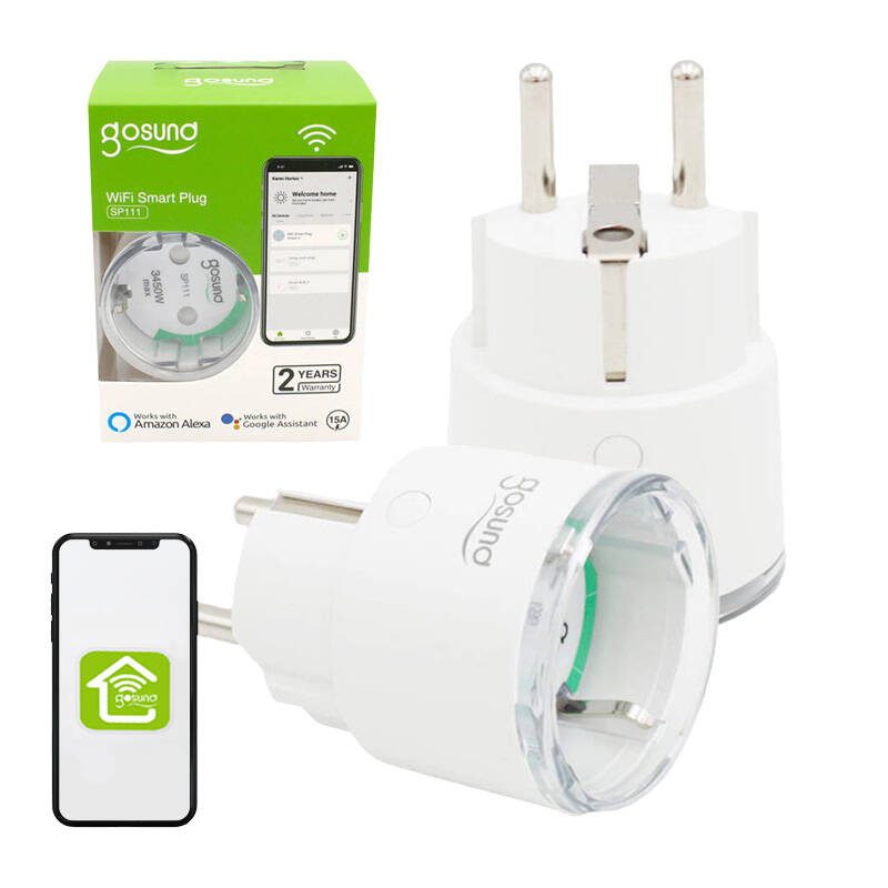 Smart plug WiFi Gosund SP111 3680W 16A, Tuya 2-pack - Image 6