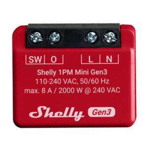 Shelly 1PM Mini Gen3 Controller, WiFi/Bluetooth