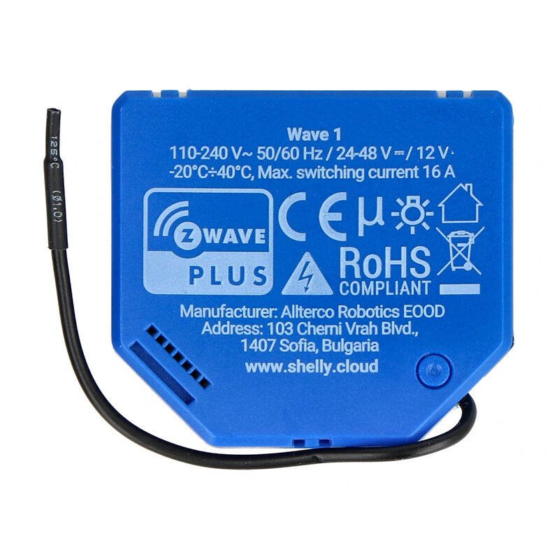 Shelly Qubino Wave 1 Controller, 1-channel, Z-Wave - Image 2