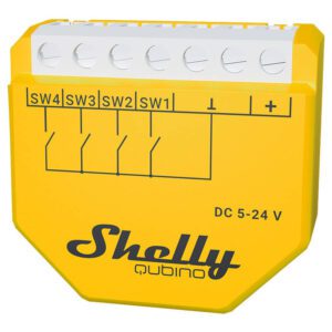 Shelly Qubino Wave i4 DC Scene Controller, Z-Wave (DC 5-24V)