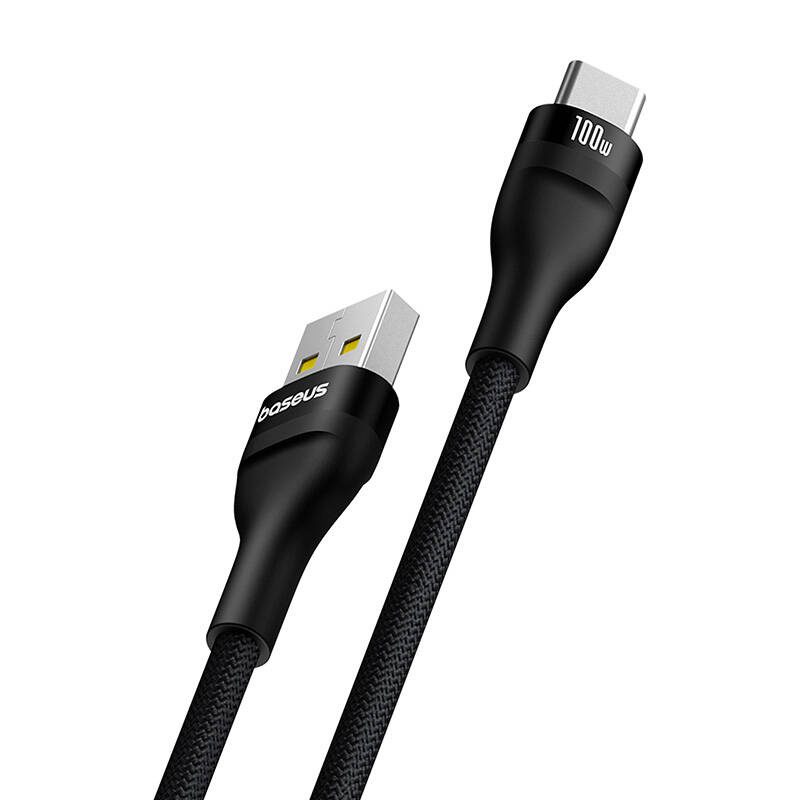 Charging Cable Baseus Flash 2 USB to USB-C 100W, 2m (black) - Image 2