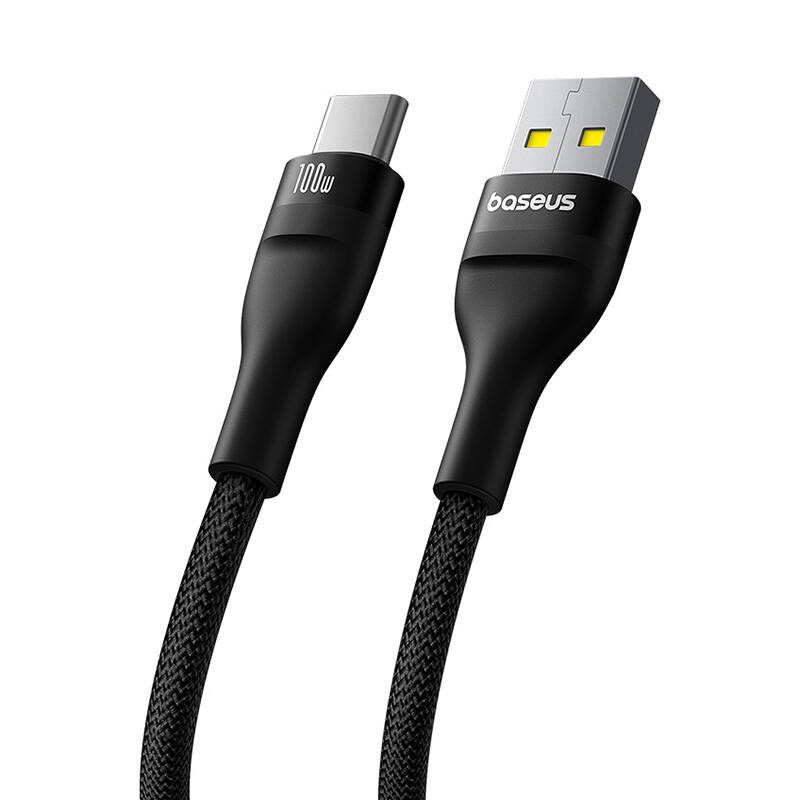 Charging Cable Baseus Flash 2 USB to USB-C 100W, 2m (black) - Image 3
